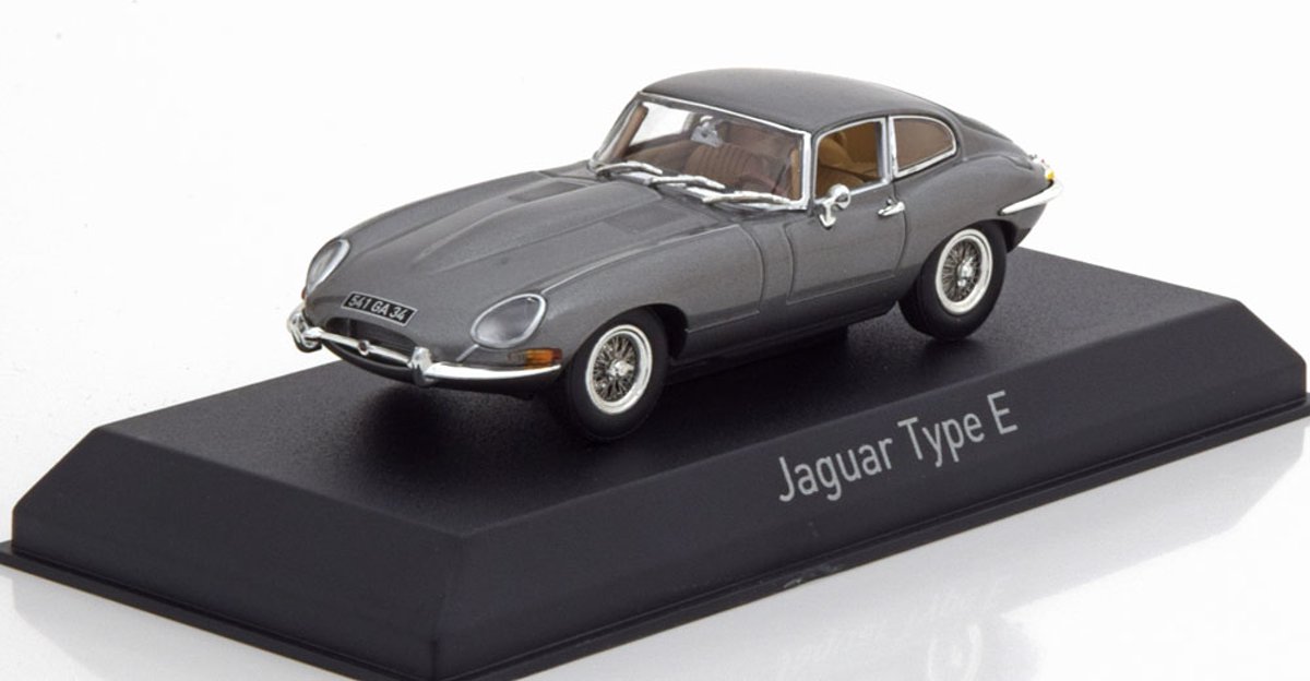 Jaguar E-Type MK1 Coupe 1964 Grijs Metallic 1-43 Norev