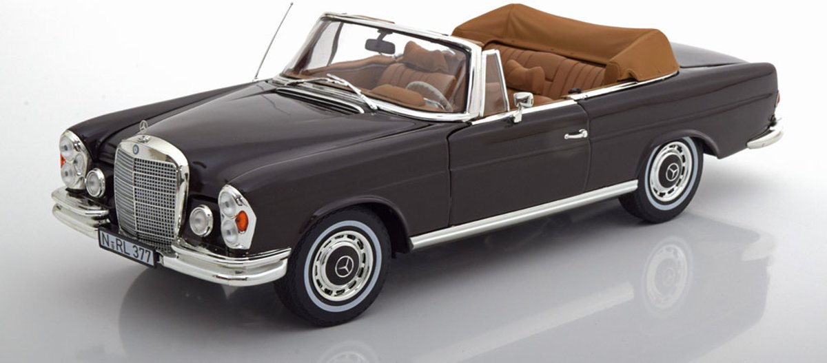 Mercedes-Benz 280 SE Cabriolet 1969 ( met afneembare Hardtop) 1-18 Norev