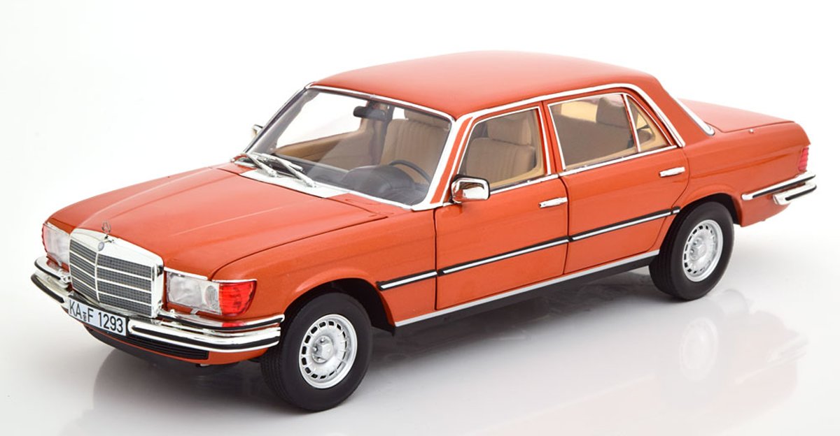 Mercedes-Benz 450 SEL 6.9 W116 1976 Oranje Metallic 1-18 Norev