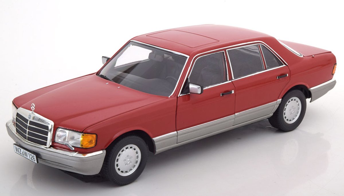 Mercedes-Benz 560 SEL 1987 Rood 1-18 Norev Limited 1000 Pieces