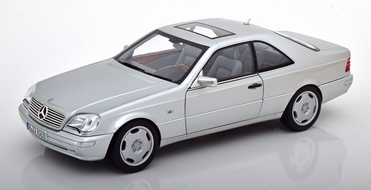 Mercedes-Benz CL 600 ( C140 ) Coupe 1997 Zilver 1-18 Norev