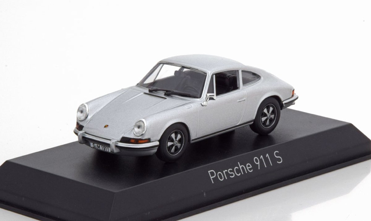 Norev - Porsche 911 S 1973 - Zilver - Schaal 1:43