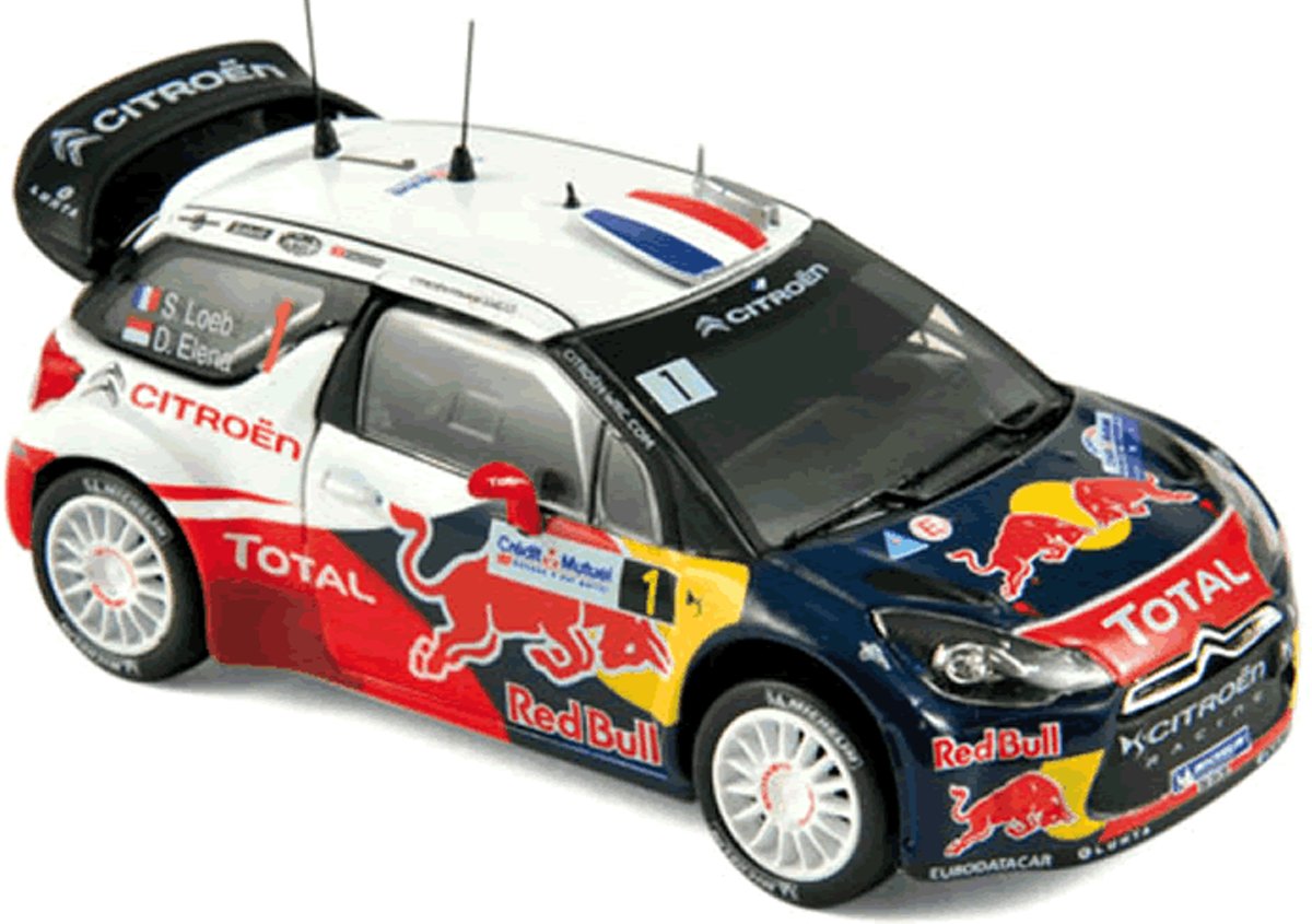 Norev Citroën DS3 WRC - World Champion - Rallye de France 2012 - Loeb / Ele  1:43