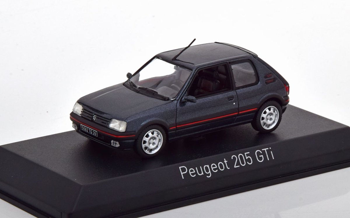 Peugeot 205 GTI 1.9 1992 Donker Grijs Metallic 1-43 Norev