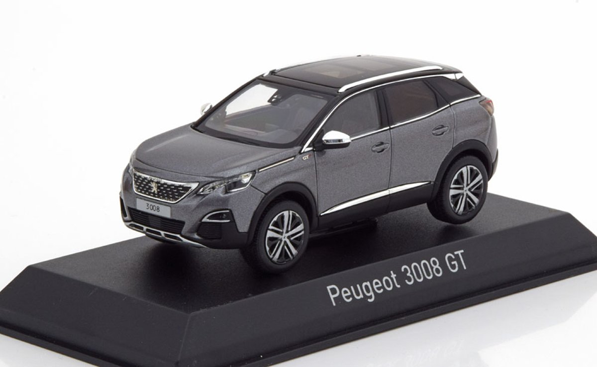 Peugeot 3008 GT 2016 1:43 Platinum Grey Norev