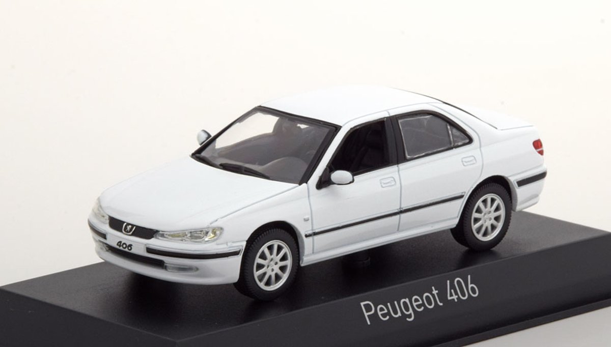 Peugeot 406 Limousine 2003 Wit 1-43 Norev