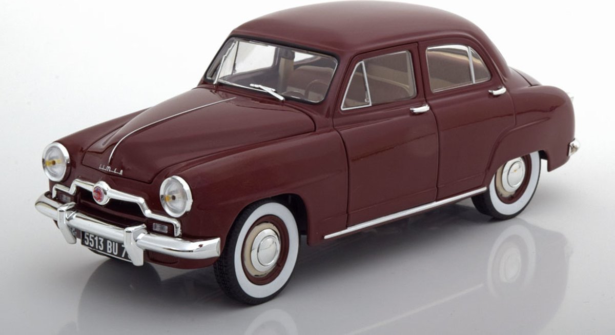 Simca 9 Aronde 1953 Donkerrood 1-18 Norev