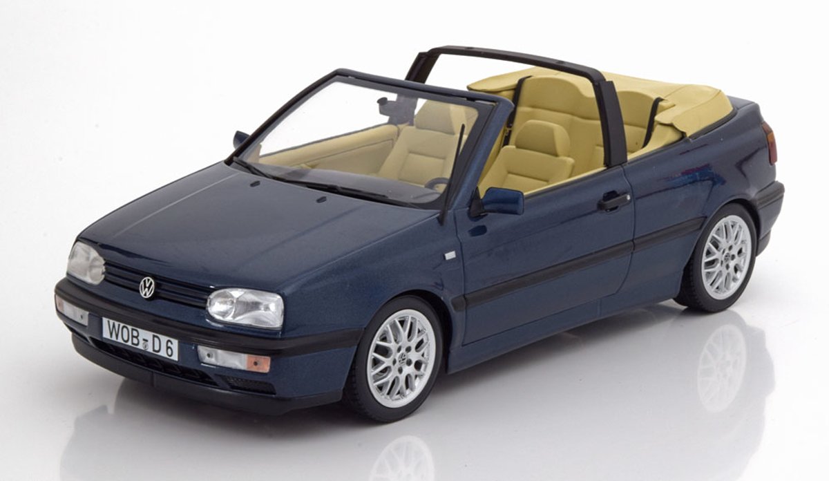 Volkswagen Golf III Cabriolet 1995 Donkerblauw Metallic 1-18 Norev Limited 1000 Pieces