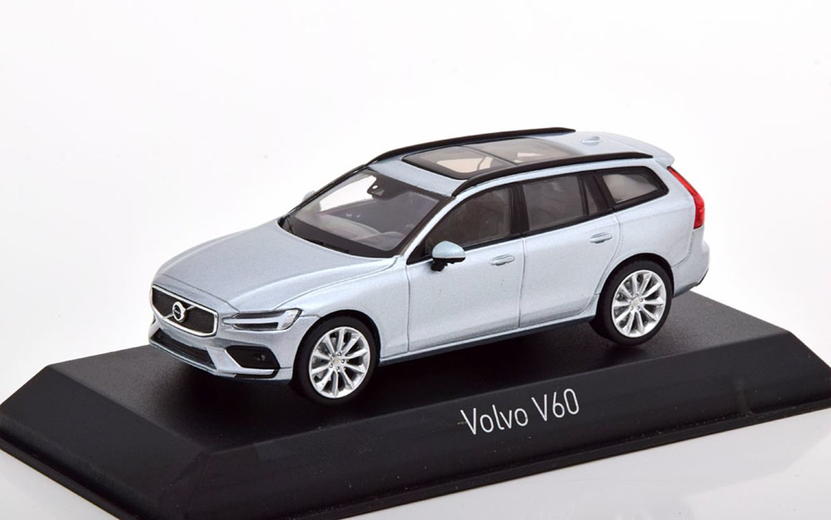 Volvo V60 2018 Bright Zilver 1-43 Norev