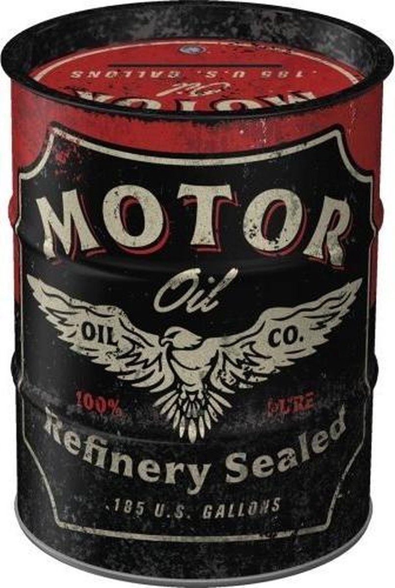 Money Box Oil Barrel Motor Oil