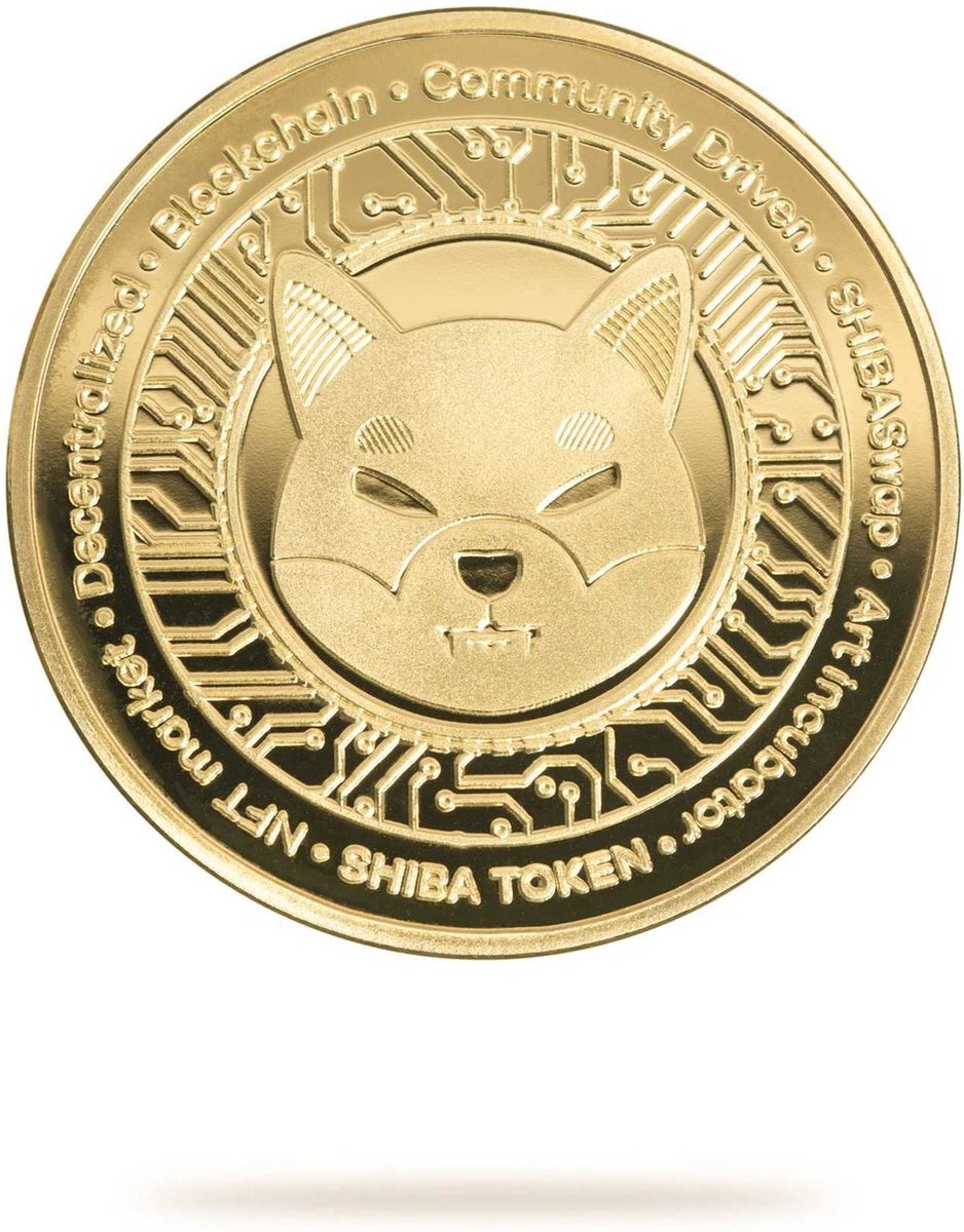 Shiba inu munt Goud Nft token