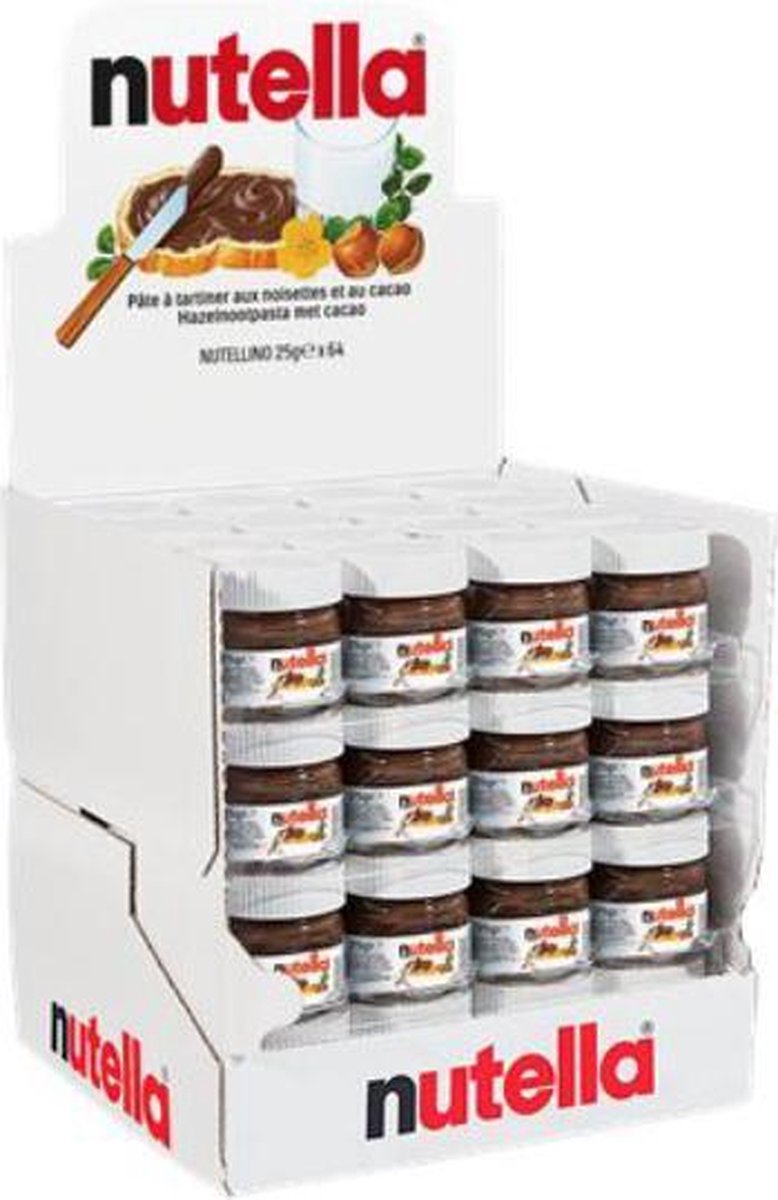 Nutella mini potjes 64 stuks in display