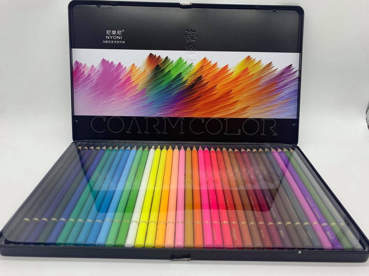 36 Oil Colour pencils - 36 Kleurpotloden - Hoge kwaliteit