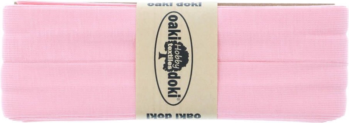 Oaki Doki - tricot de luxe biaisband - 010 roze