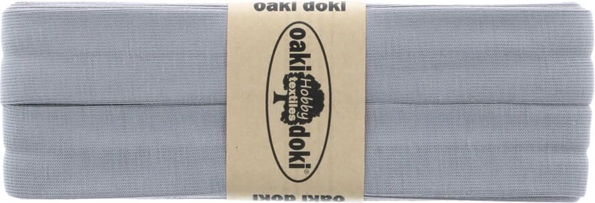 Oaki Doki tricot de luxe biaisband 063 grijs