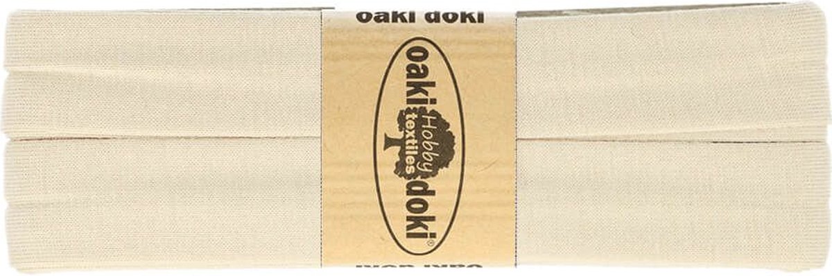 Oaki Doki tricot de luxe biaisband beige 053