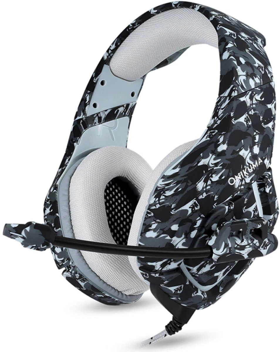 Gaming Headset- Headphone PC/ Playstation/ Xbox- Hoge kwaliteit gaming-Goede Bass- Grijze camouflage