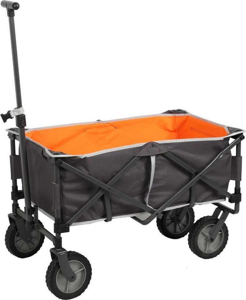 Outdoor bolderwagen grijs/oranje