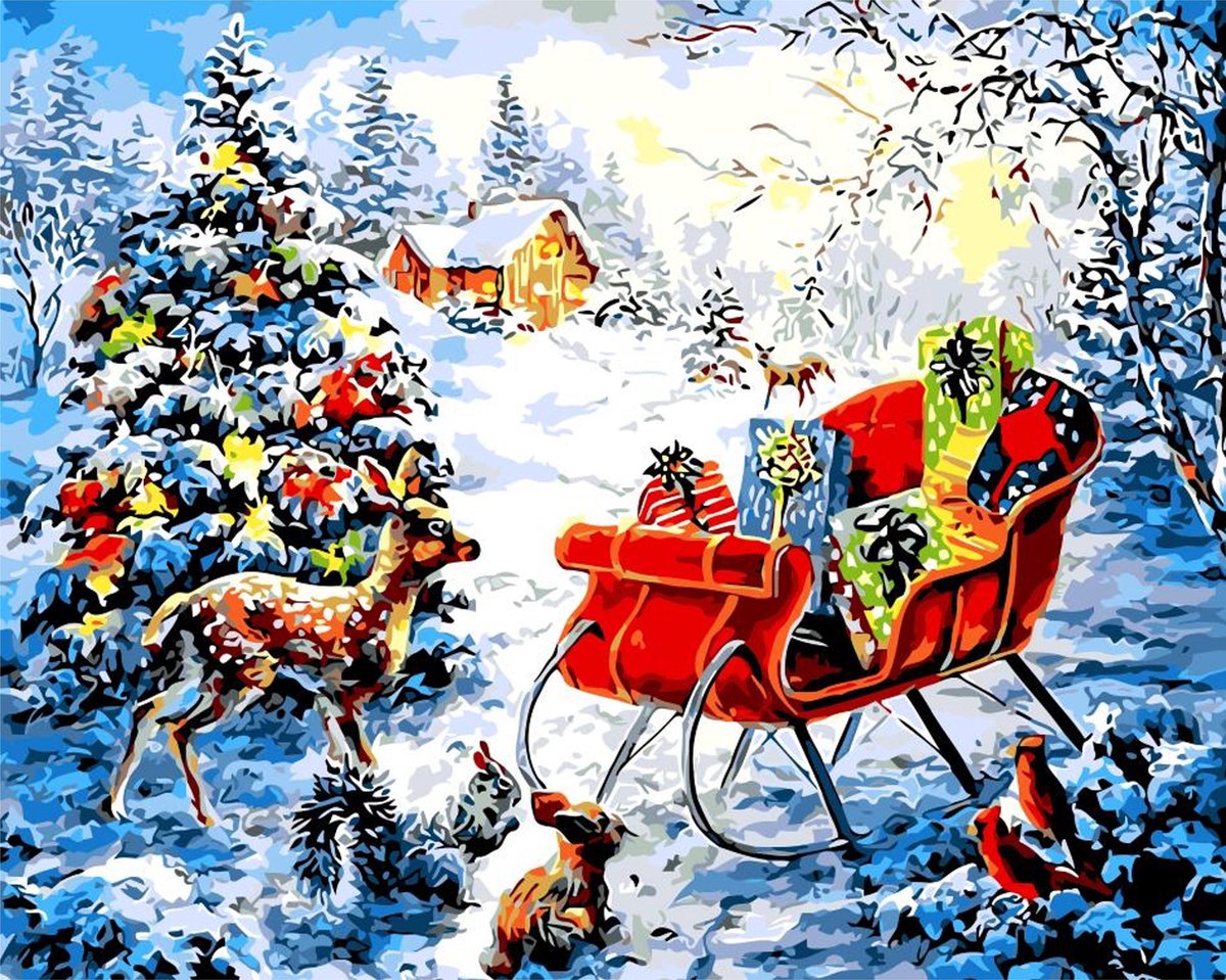 Paint by Number - Schilderen op Nummer - Christmas Time - paintbynumber.eu