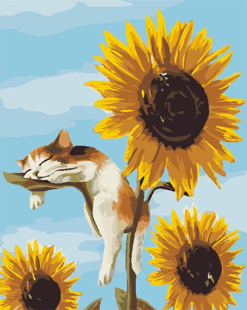 Paint by Number - Schilderen op Nummer - Sunflower Daydreams - paintbynumber.eu