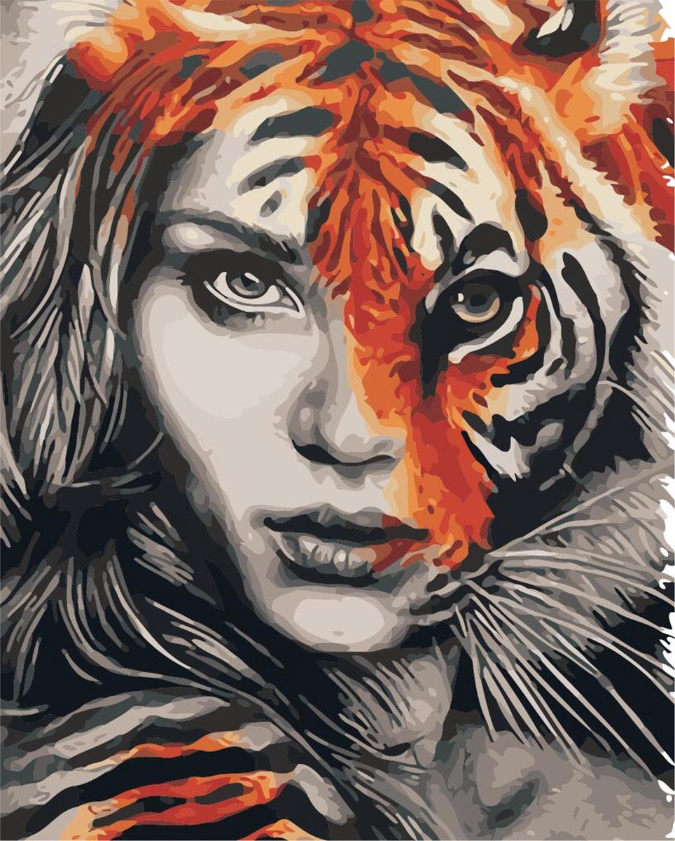 Paint by Number - Schilderen op Nummer - Tigress - paintbynumber.eu