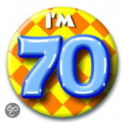 Button 70 jaar (55 mm)