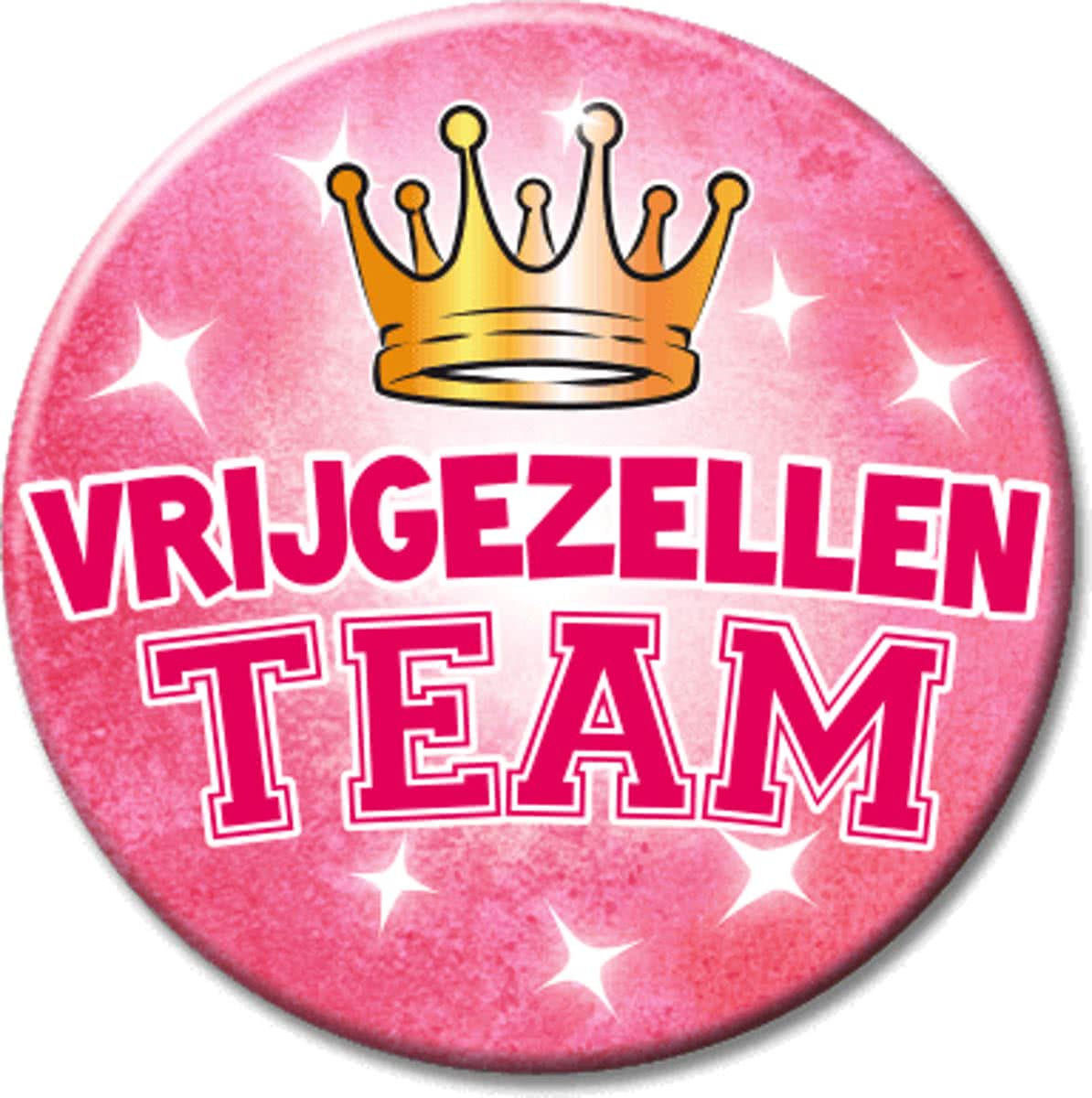 Vrijgezellen Team XL Button roze