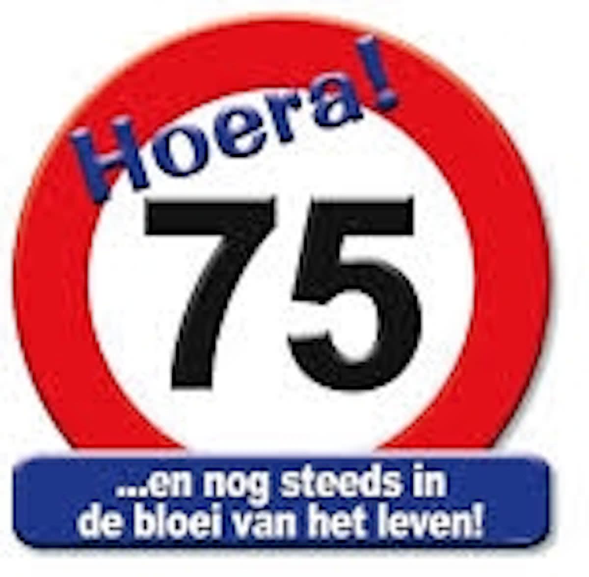 verkeersbord hoera 75