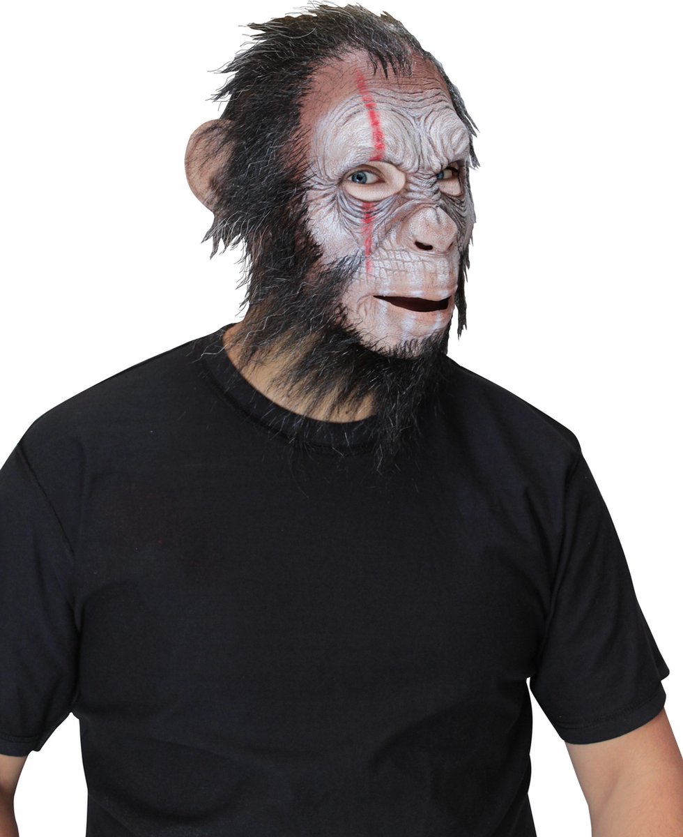 Face Mask with Hair - Julius War Ape