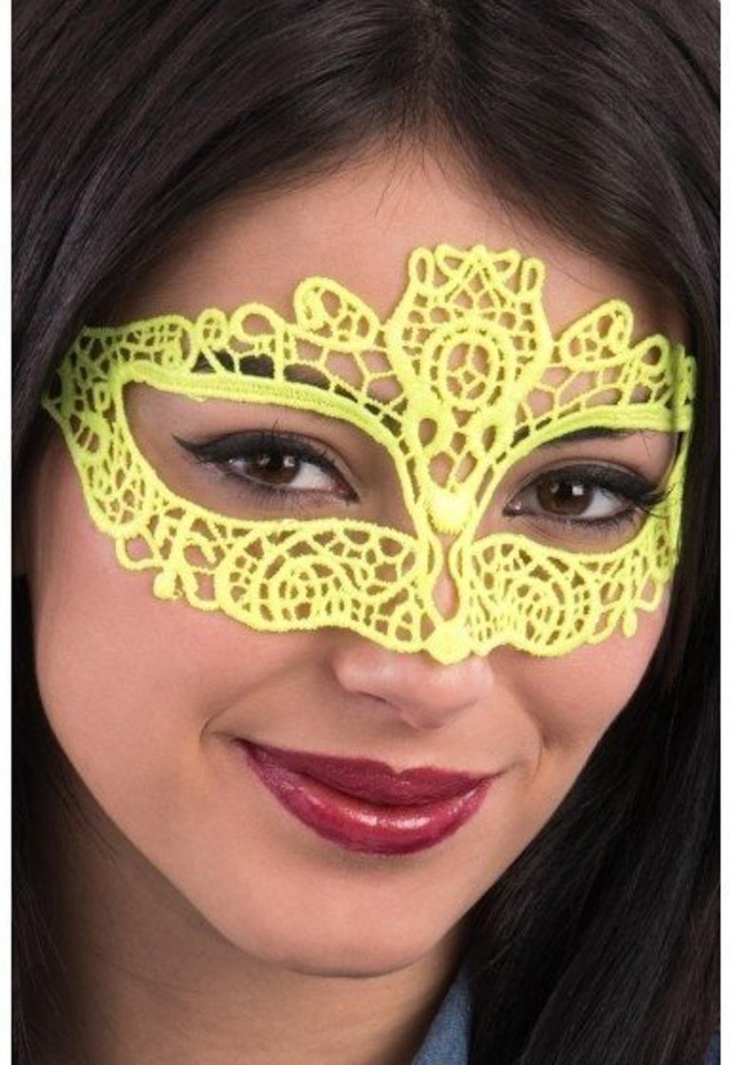 Oogmasker Fluor Geel