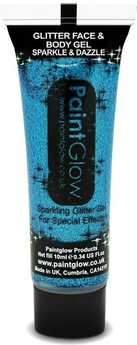 Paintglow - Bodygel - Glitter - Blauw - 10ml