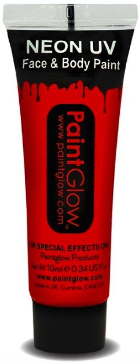 Paintglow - Face & body paint - Neon rood - 10ml