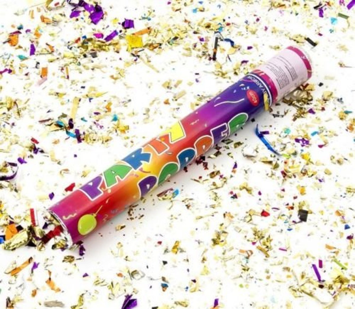 Partychimp - Confetti kanon - Partypopper - Folie - 40cm