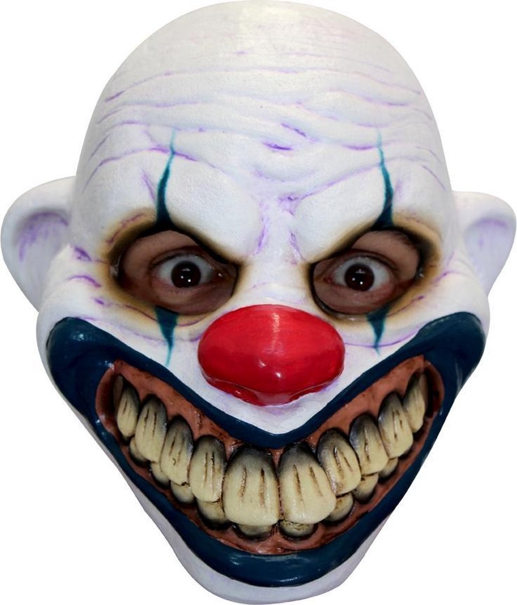 Partychimp Hoofdmasker Big Mouth Clown Latex One-size