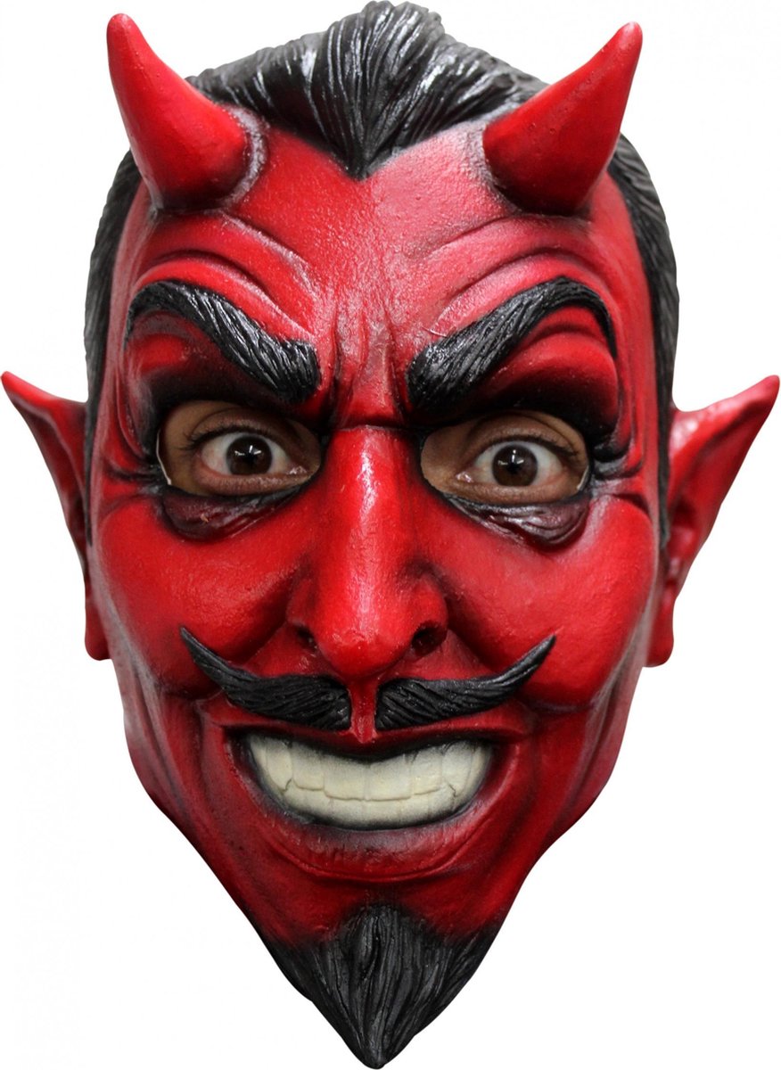 Partychimp Hoofdmasker Classic Devil Latex One-size