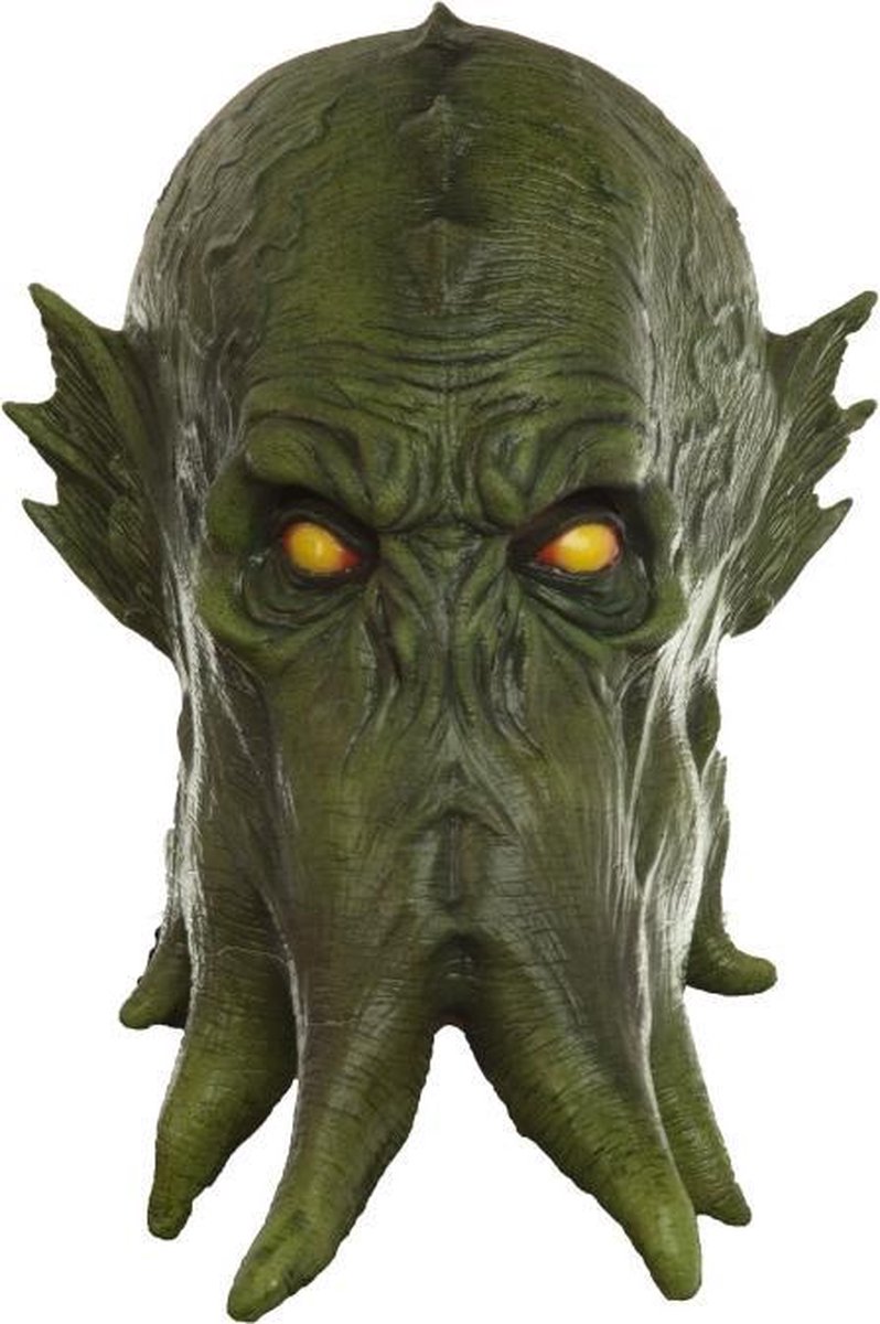 Partychimp Hoofdmasker Cthulhu Latex Groen One-size