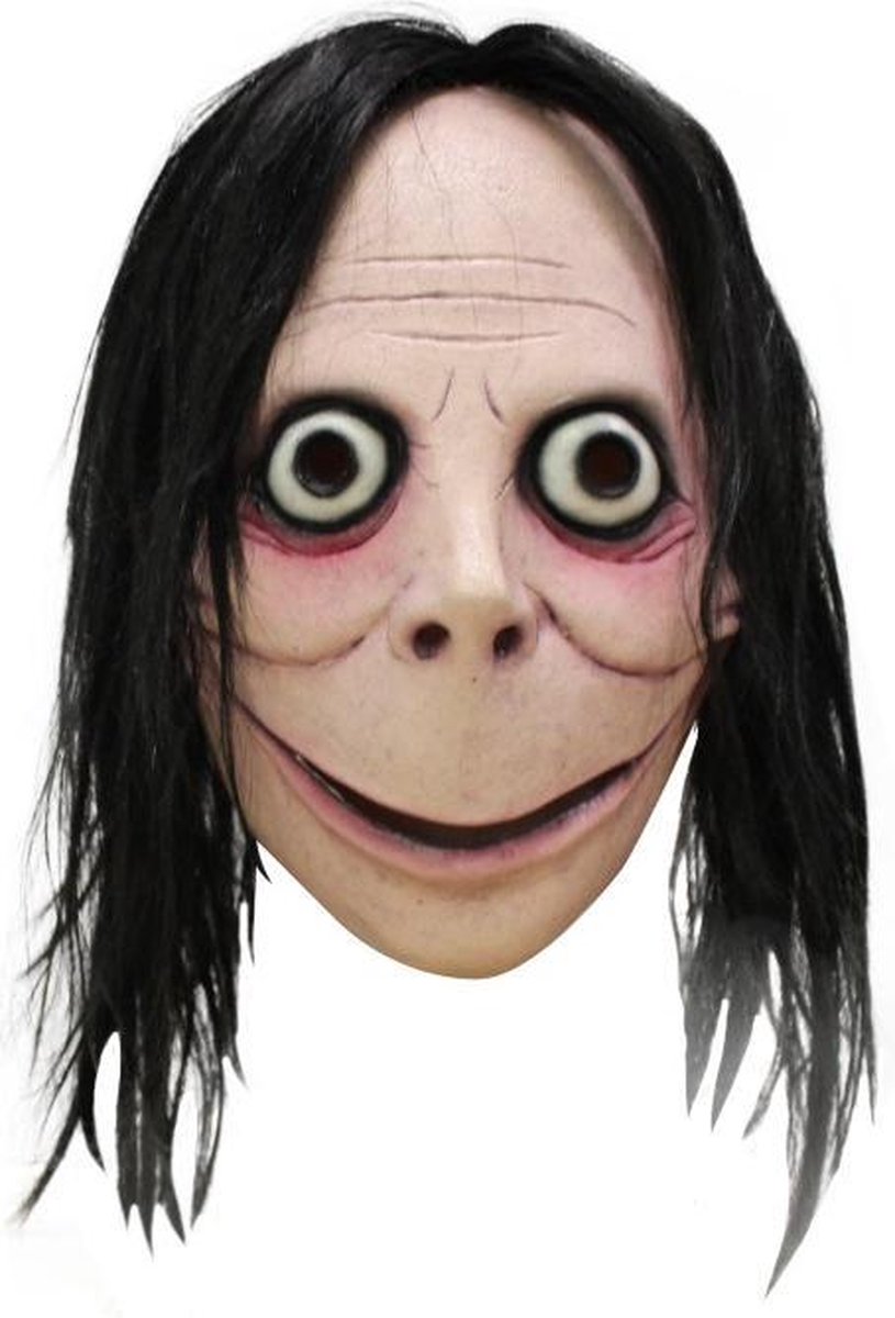 Partychimp Hoofdmasker Momo Met Haar Latex One-size