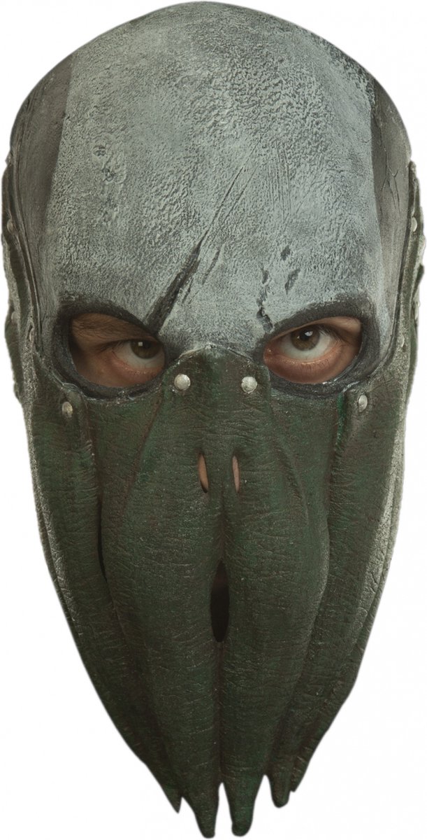 Partychimp Hoofdmasker Swamp Monster Latex Groen One-size