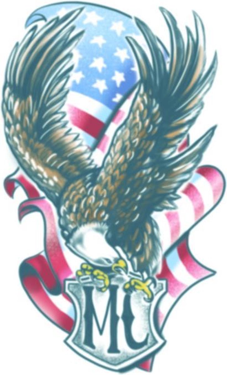 Partychimp Neptatoeage Biker Tattoos Eagle Polyester