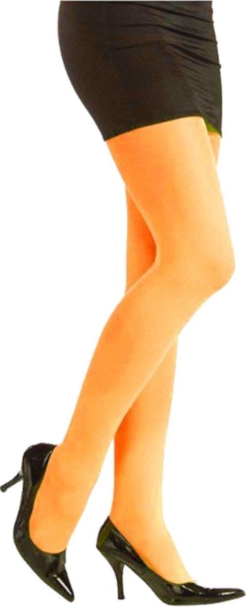 Partychimp Panty Dames Nylon Oranje One-size