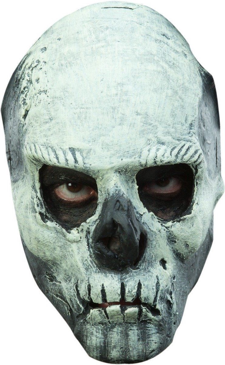 Partychimp Verkleedmasker Glow In The Dark Skull Latex One-size