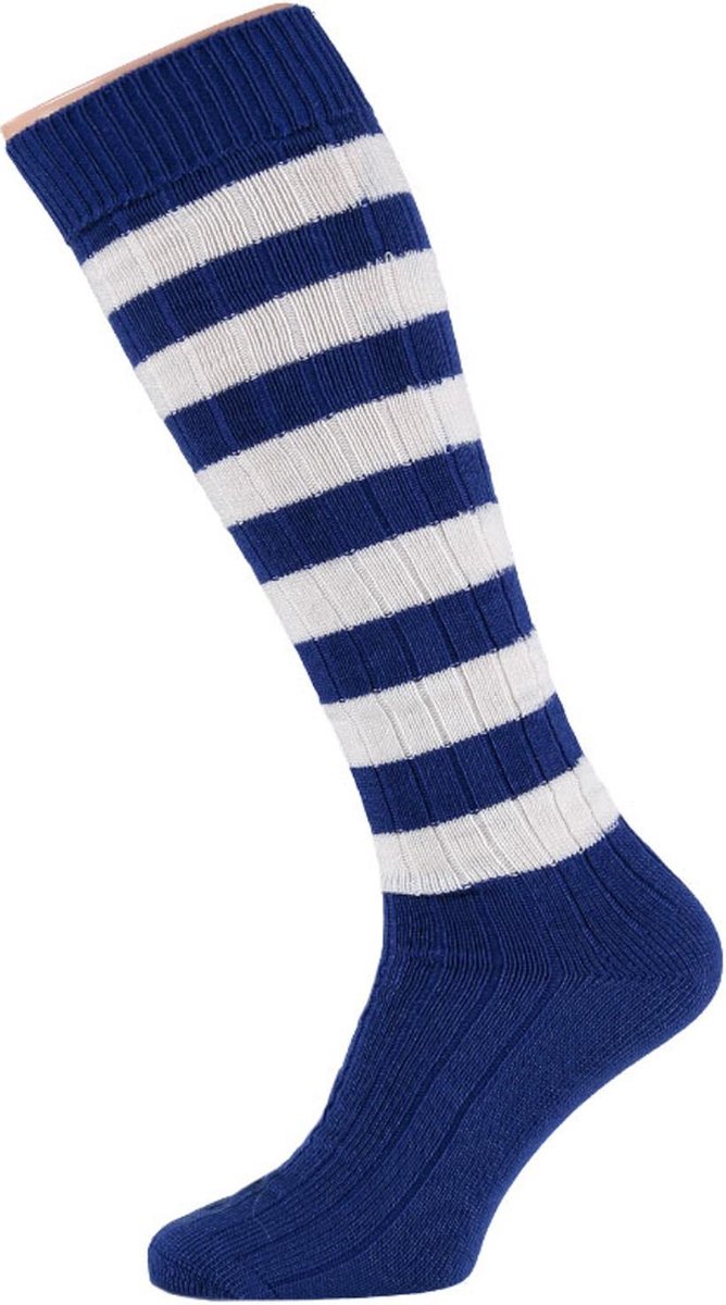 Soccer Socks - Kobalt Blauw/Wit - Maat 41-47