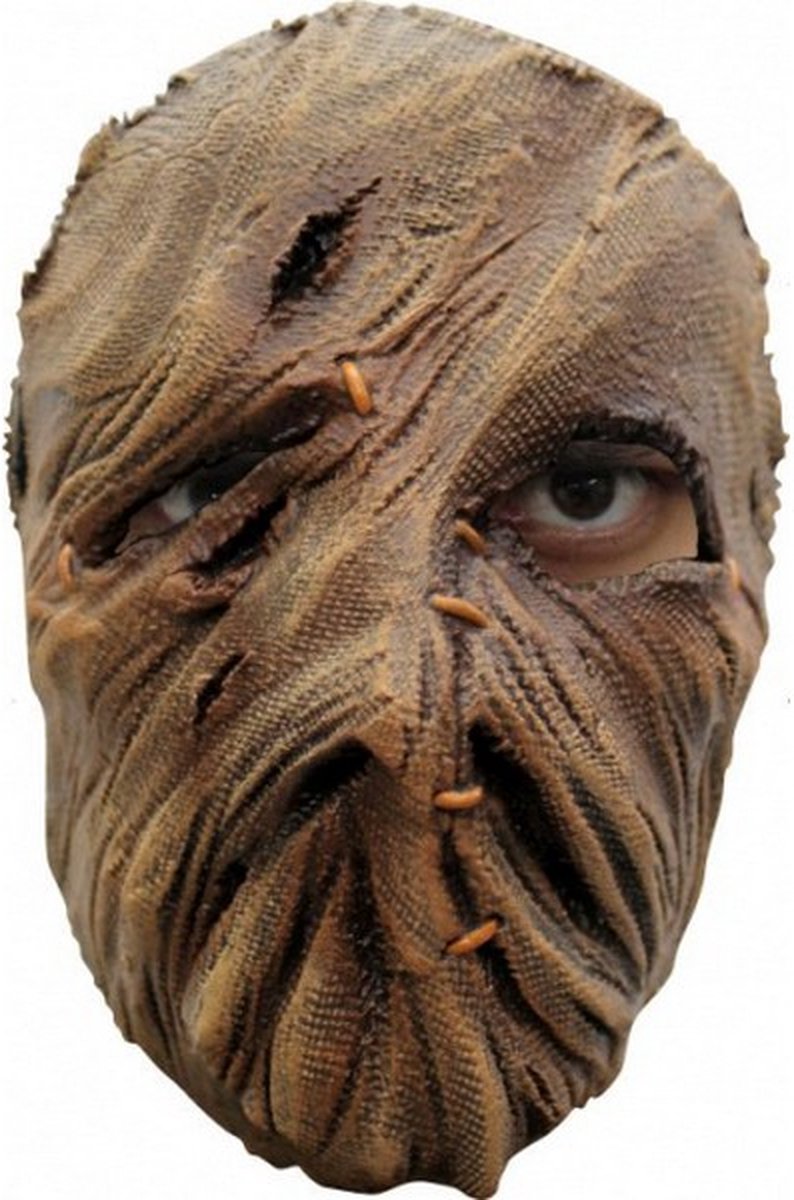 gezichtsmasker Scarecrow latex bruin one-size