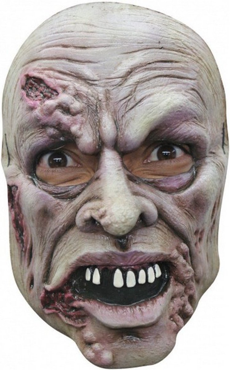 gezichtsmasker Zombie 7 latex rood one-size