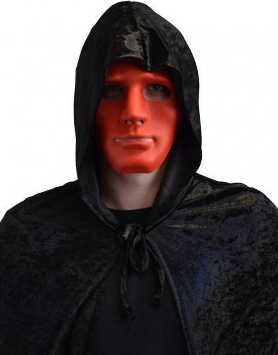 gezichtsmasker mysterieus PVC rood one-size