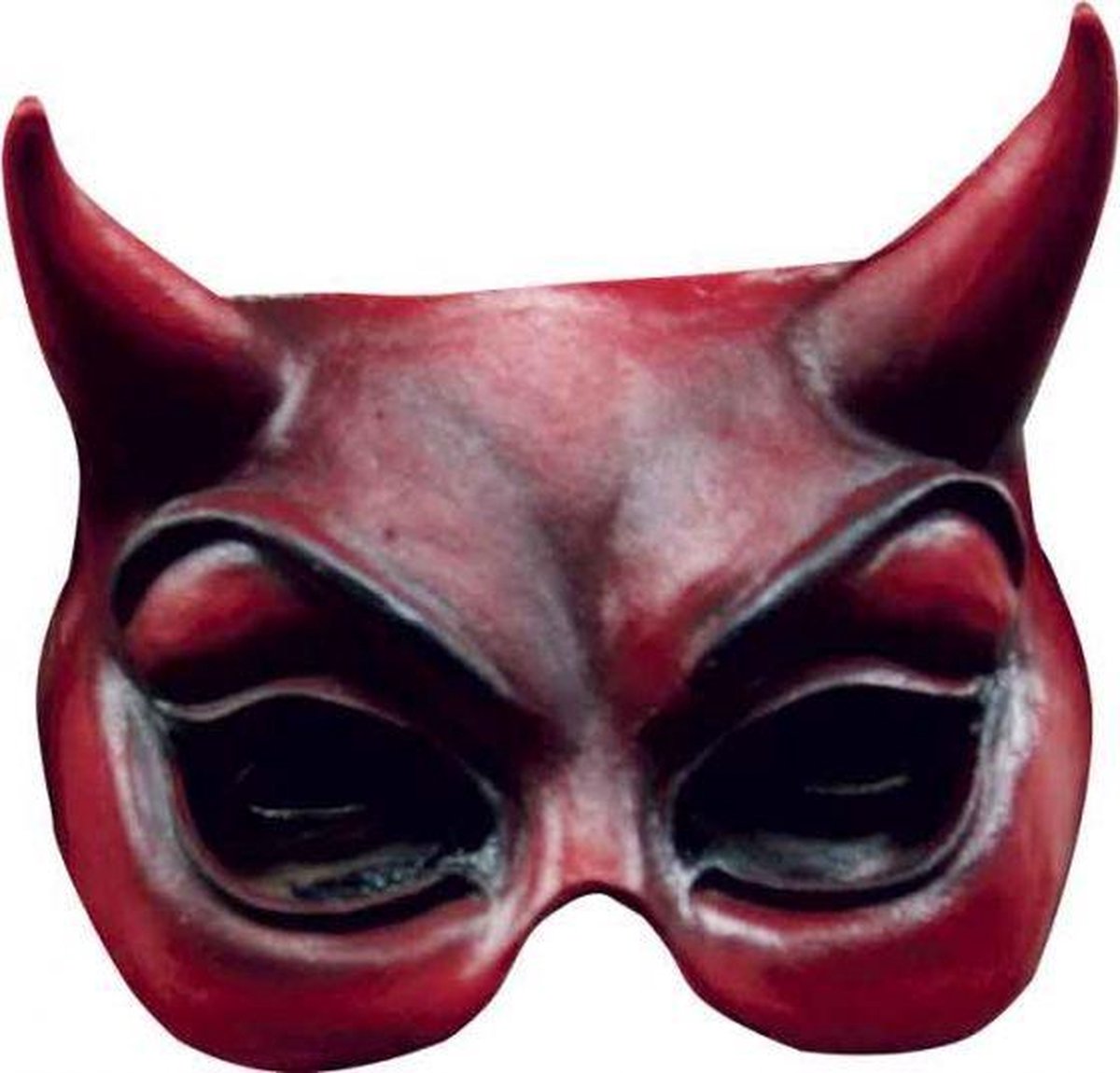 halfmasker Face Evil PVC rood one-size