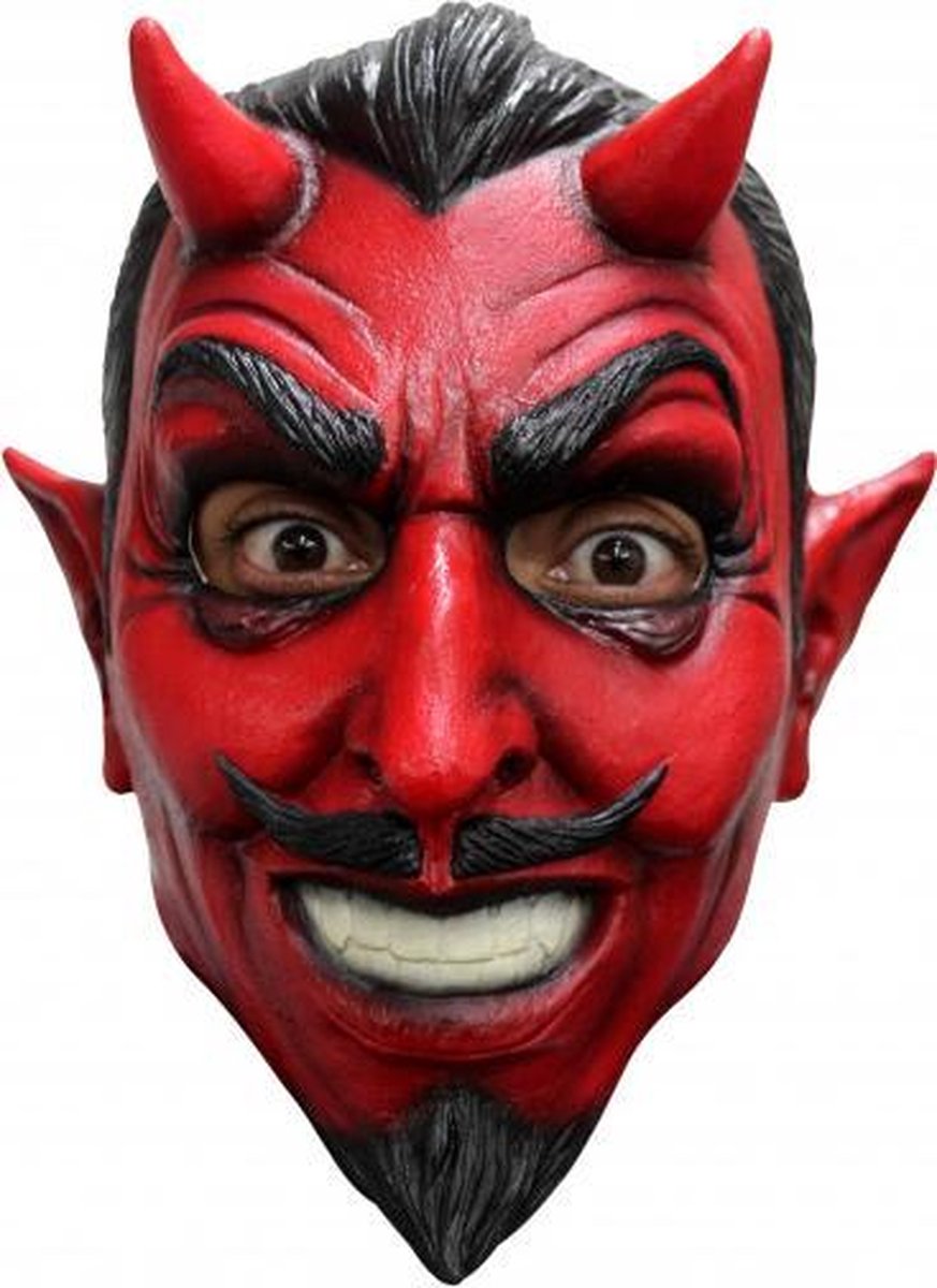 hoofdmasker Classic Devil latex one-size