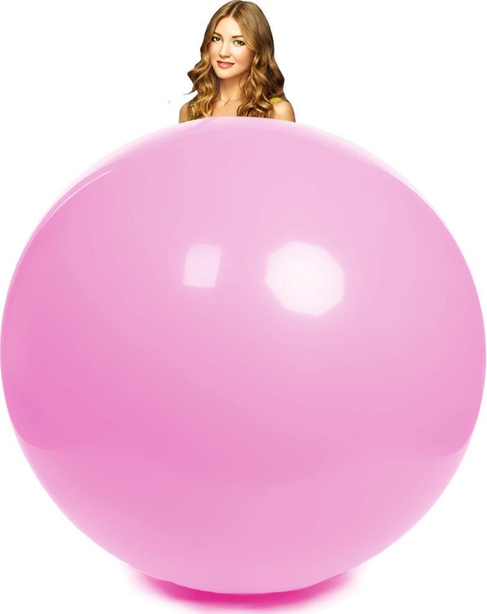 Latex reuze ballon pink 1,80 meter doorsnee