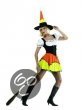 Halloween dames fluo heks 2 delig maat 46