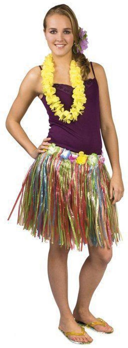 Hawaii rok 45cm multie kleurig